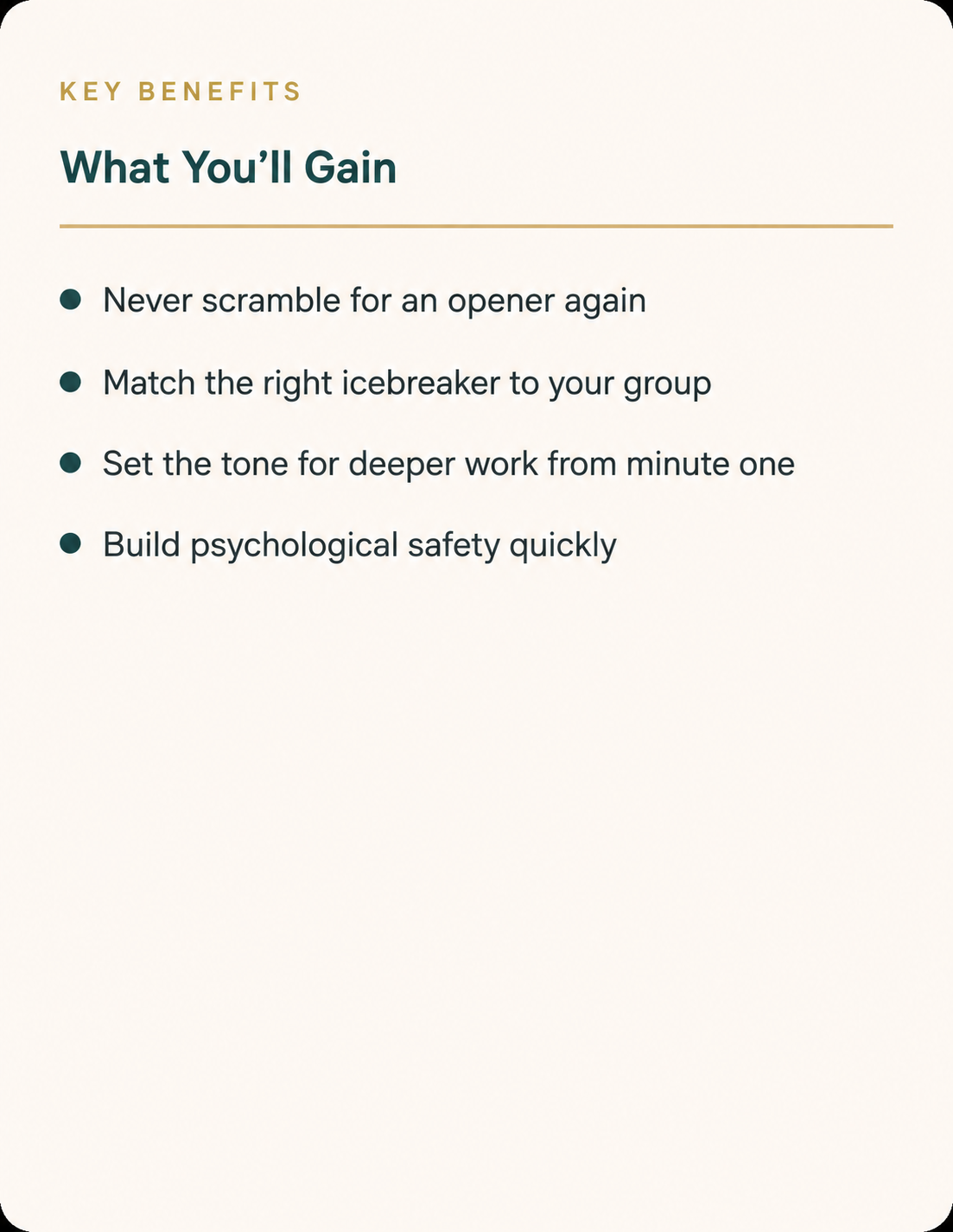 Facilitator Icebreaker Pack