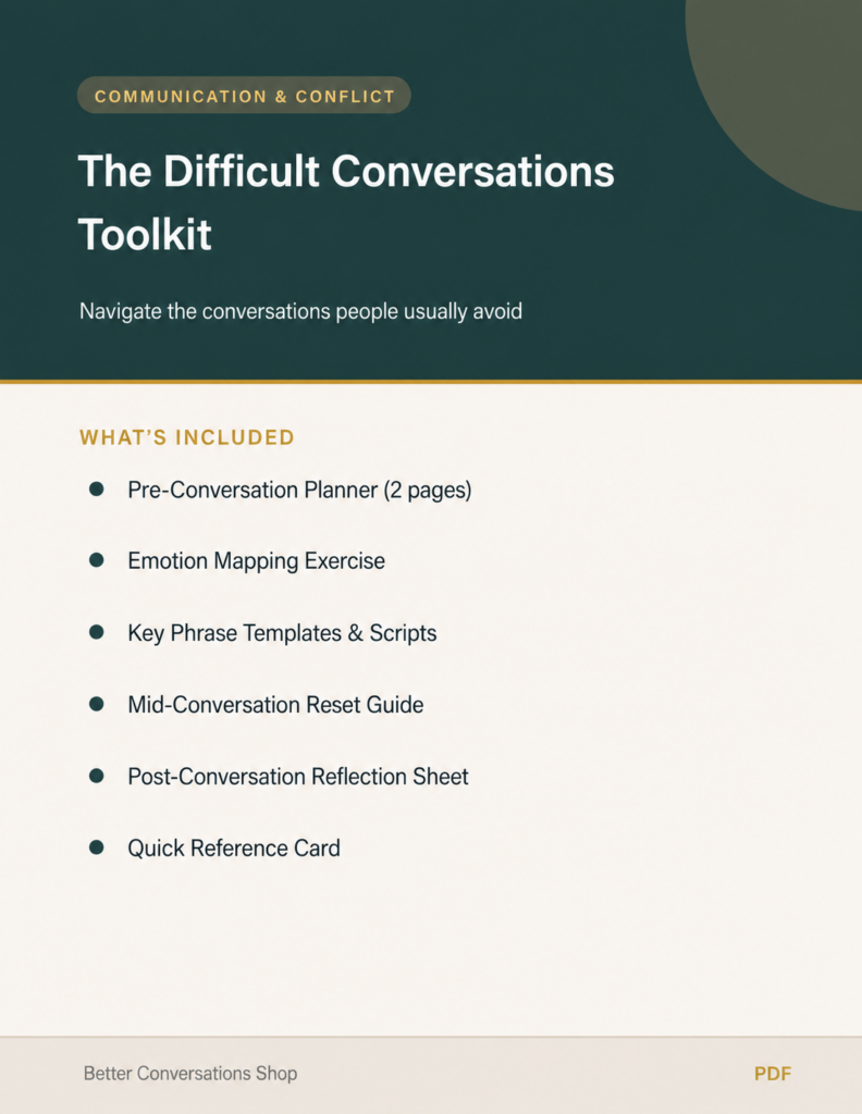 The Difficult Conversations Toolkit
