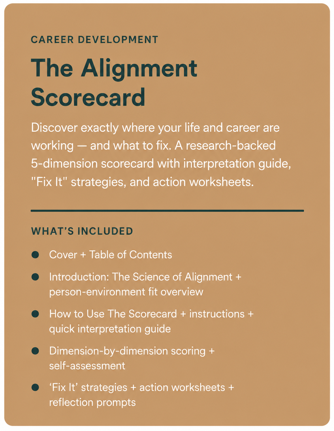 The Alignment Scorecard