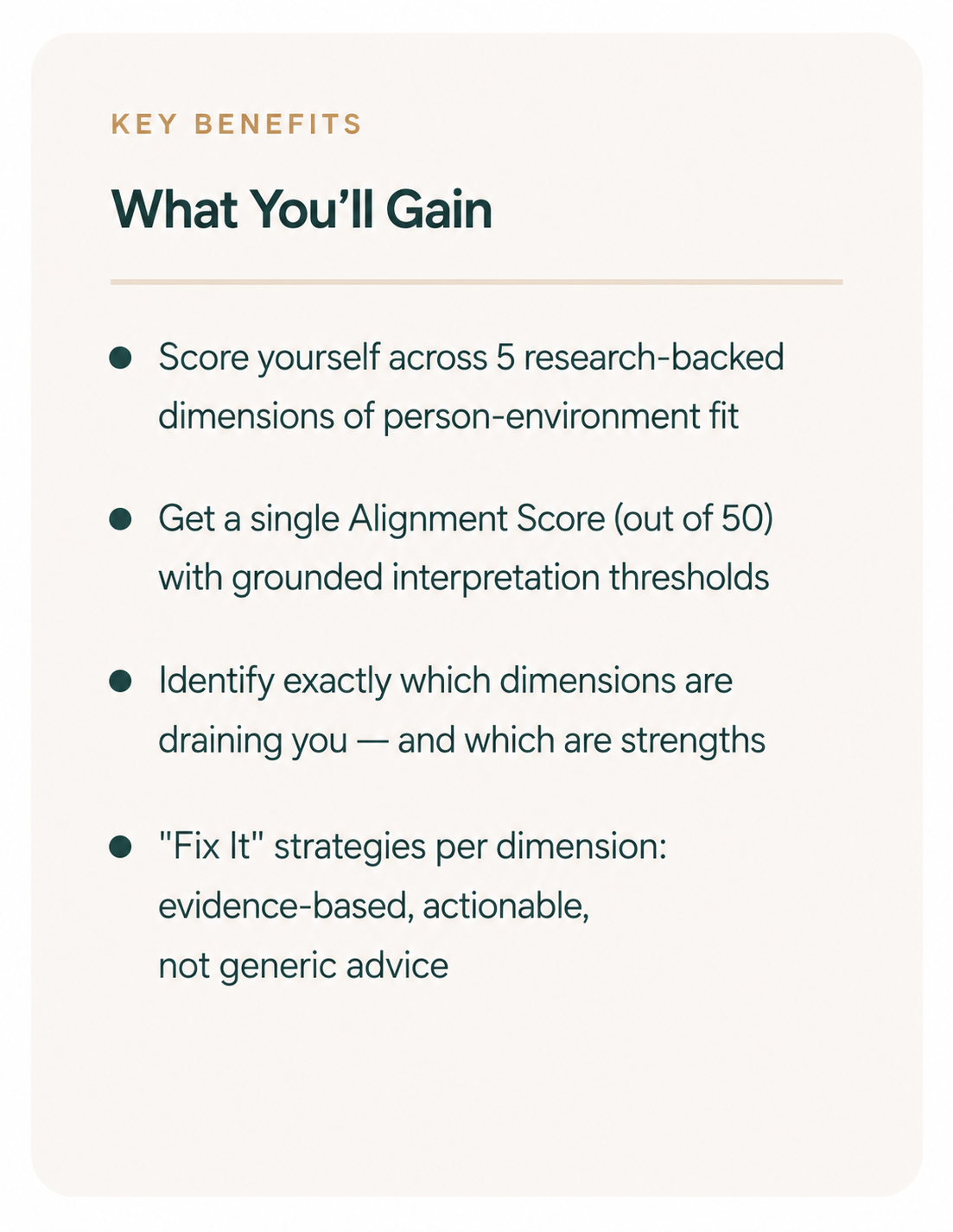 The Alignment Scorecard
