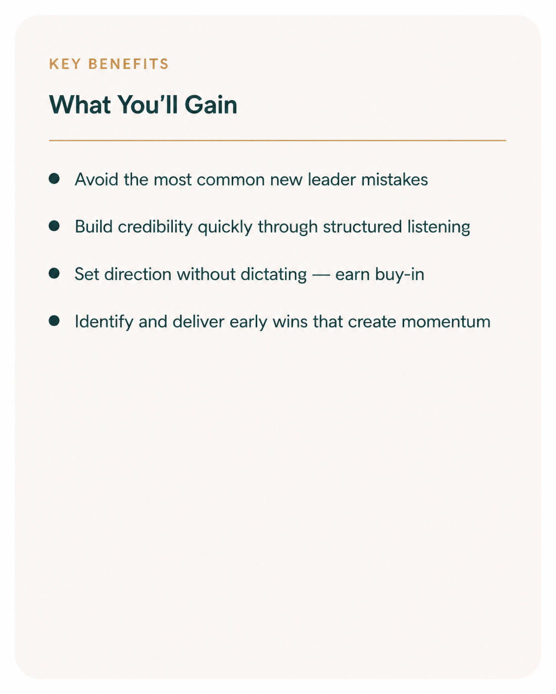 The New Leader’s First 90 Days Toolkit