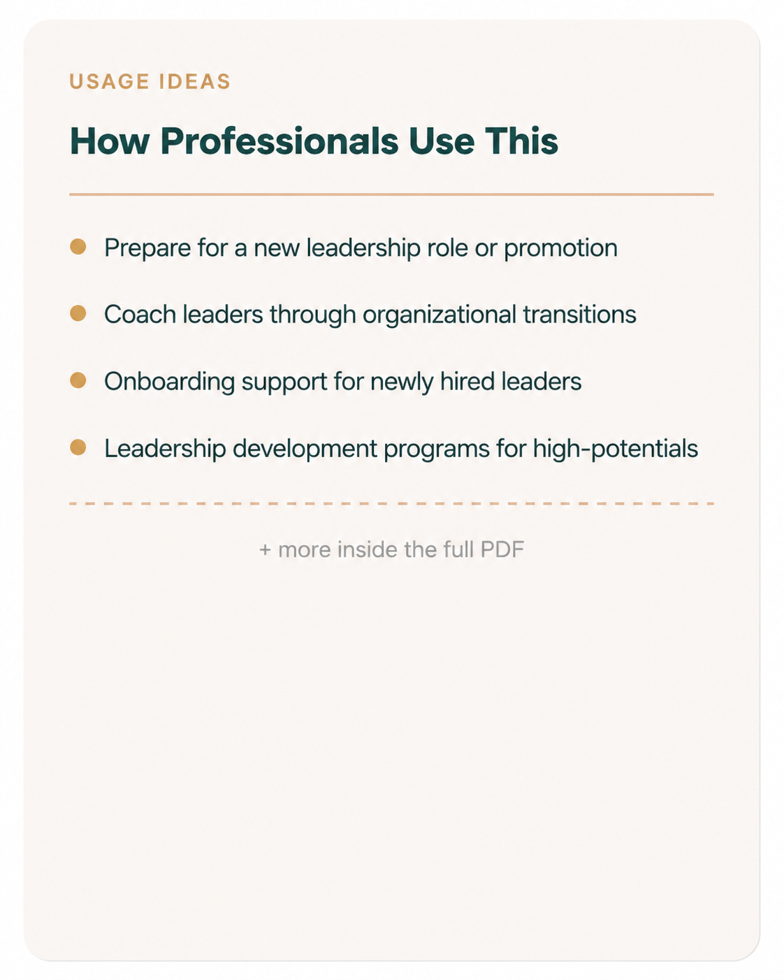 The New Leader’s First 90 Days Toolkit