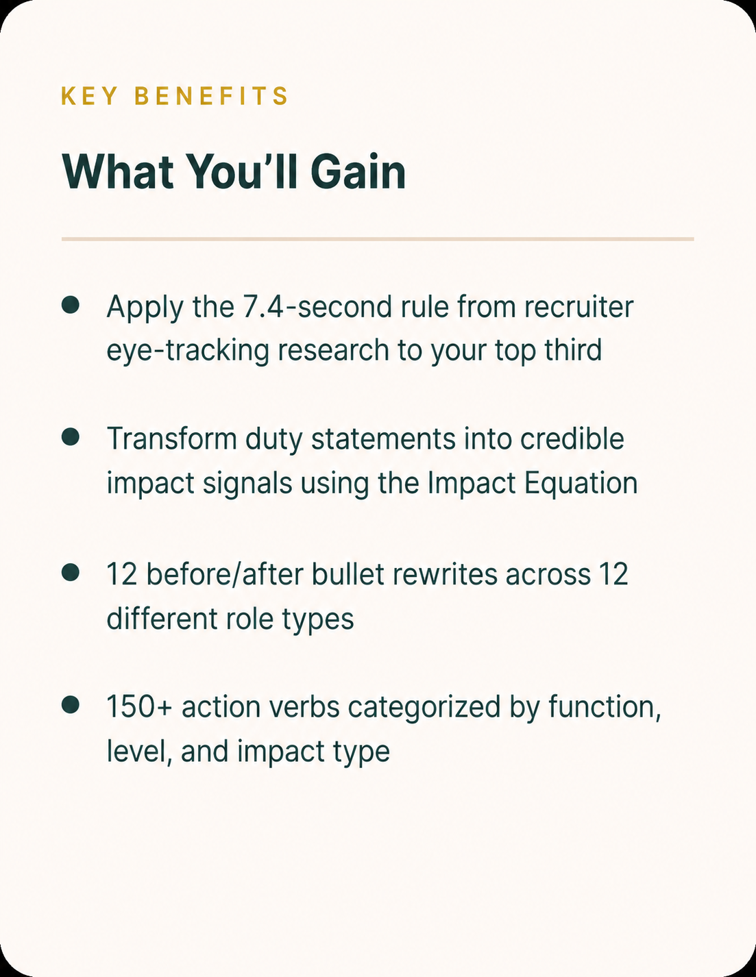 The Resume Alignment Upgrade Checklist