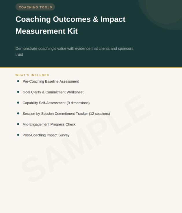 Coaching Outcomes & Impact Measurement Kit