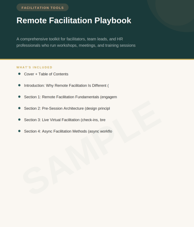 Remote Facilitation Playbook