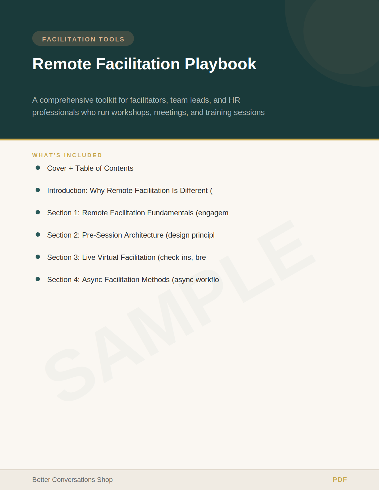 Remote Facilitation Playbook